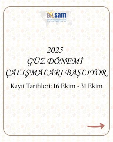 2025 GÜZ DÖNEMi ÇALIŞMALARI BAŞLIYOR...