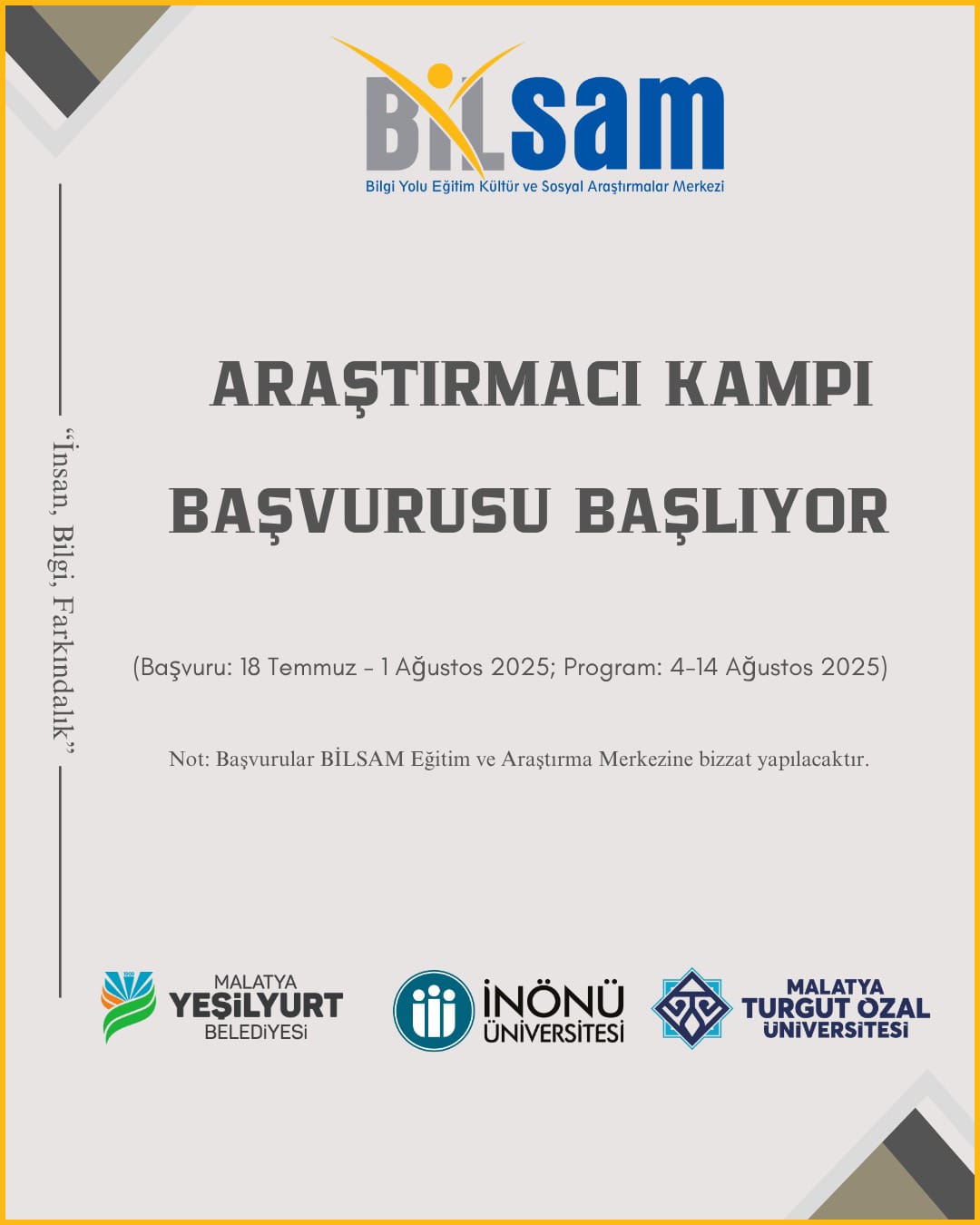 Araştırmacı Kampı Başvuruları Başlıyor...