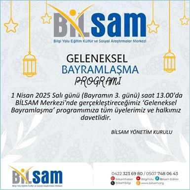BİLSAM Geleneksel Bayramlaşma Programı
