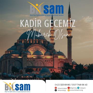 KADİR GECESİ MÜBAREK OLSUN