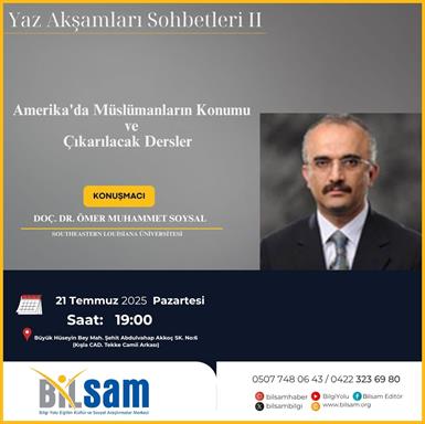 Yaz Akşamları Sohbetleri Serisi Devam Ediyor...